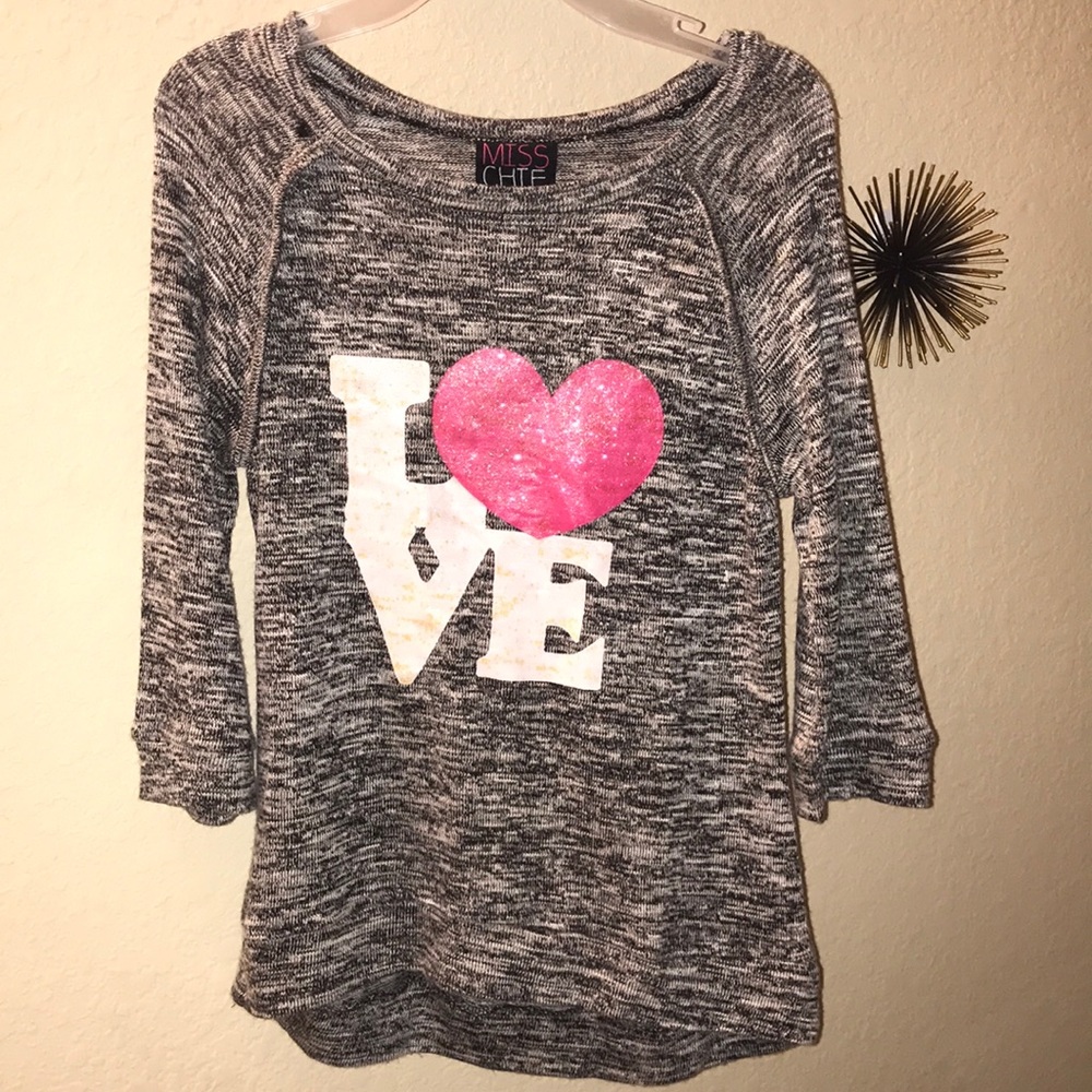 A girls long sleeve tee